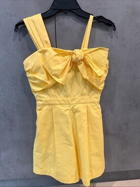 Habitual Yellow Bow-Front romper
